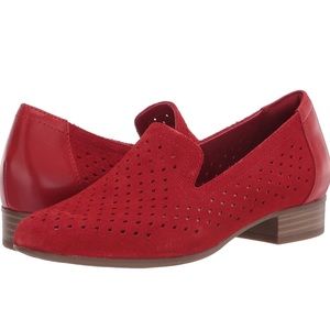 Red Clarks Juliet Hayes Loafer